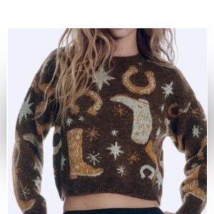 Size small Zara western cowgirl sweater